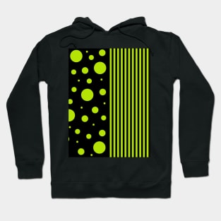 Spots and Stripes - Lime Green Hoodie